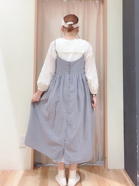「アイテム（ワンピース/ドレス）」を使った、スゲタさん（レディース・164cm・10代）の夏コーディネート