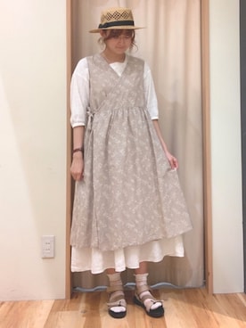 「アイテム（ワンピース/ドレス）」を使った、スゲタさん（レディース・164cm・10代）の夏コーディネート