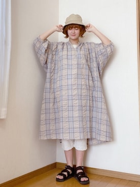 「アイテム（ワンピース/ドレス）」を使った、スゲタさん（レディース・164cm・10代）の夏コーディネート