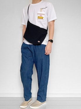 面白いTシャツ着こなす人。さんのコーディネート