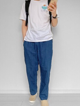 面白いTシャツ着こなす人。さんのコーディネート