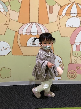 「わんわん」｜mzさん（キッズ・90cm）の春コーディネート
