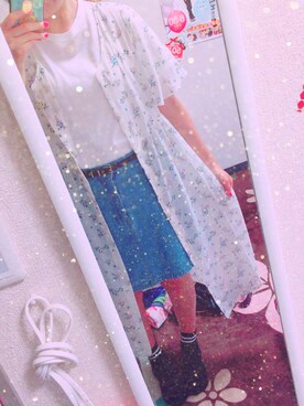 「Honeys（ハニーズ）のアイテム（アンサンブル）」を使った、ばりちゃん🐼🐾さん（レディース・163cm）の夏コーディネート