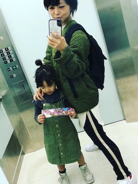 「アディダス(adidas)」｜「アイテム（オールインワン・サロペット）」を使った、AMARUさん（レディース・153cm）の春コーディネート