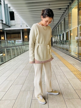 「SHIPS」｜国広さん（レディース・165cm）の冬コーディネート