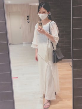 「MURUA（ムルーア）のアイテム（ピアス（両耳用））」を使った、ちゃむさん（レディース・153cm）の夏コーディネート