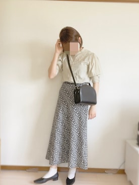 「merlot plus（メルロープリュス）のアイテム」を使った、yunaさん（レディース・163cm）の夏コーディネート