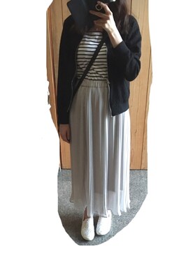 「one way（ワンウェイ）のアイテム（シューズ）」を使った、あいすさん（レディース・159cm）の春コーディネート