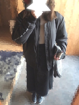 「Dickies（ディッキーズ）のアイテム（その他アウター）」を使った、あいすさん（レディース・159cm）の冬コーディネート
