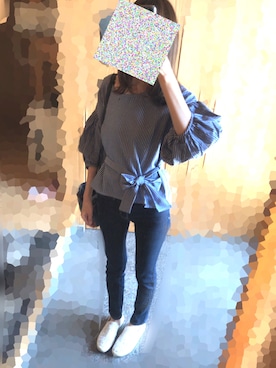 「one way（ワンウェイ）のアイテム（シューズ）」を使った、あいすさん（レディース・159cm）の春コーディネート