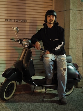 「nonnative（ノンネイティブ）のアイテム（ブーツ）」を使った、権藤裕輝さん（メンズ・170cm）の夏コーディネート