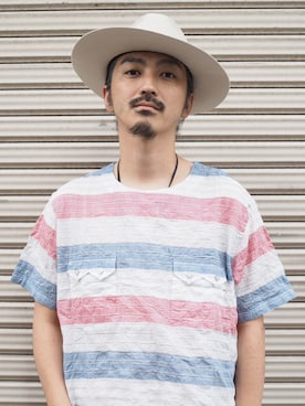 「WHIZLIMITED（ウィズリミテッド）のアイテム」を使った、権藤裕輝さん（メンズ・170cm）の夏コーディネート