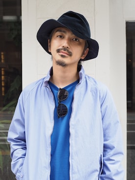 「nonnative（ノンネイティブ）のアイテム（帽子）」を使った、権藤裕輝さん（メンズ・170cm）の秋コーディネート