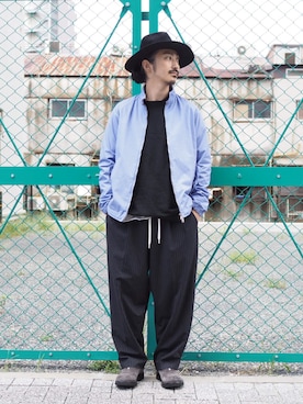 「アイテム（ブルゾン）」を使った、権藤裕輝さん（メンズ・170cm・30代）の秋コーディネート