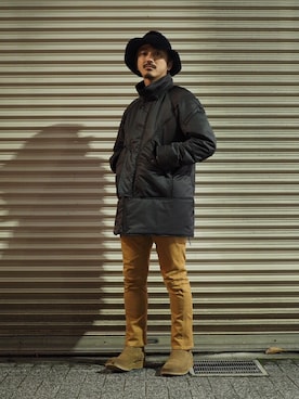 「nonnative（ノンネイティブ）のアイテム（ジャケット/アウター）」を使った、権藤裕輝さん（メンズ・170cm）の冬コーディネート