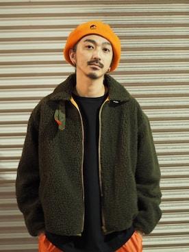 「FLAGSTUFF（フラグスタフ）のアイテム（ジャケット/アウター）」を使った、権藤裕輝さん（メンズ・170cm）の秋コーディネート
