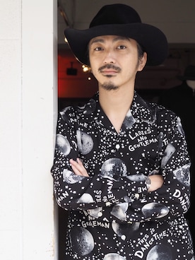 「ハットコーデ」｜権藤裕輝さん（メンズ・170cm）の冬コーディネート