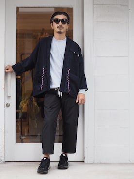 「VICTIM（ヴィクティム）のアイテム」を使った、権藤裕輝さん（メンズ・170cm）の秋コーディネート