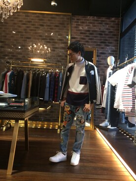 「GUILD PRIME（ギルドプライム）のアイテム」を使った、Katagiriさん（メンズ・173cm）の春コーディネート