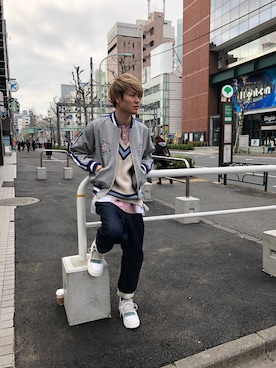 「A(LeFRUDE)E（アレフルード）のアイテム」を使った、Katagiriさん（メンズ・173cm）の春コーディネート