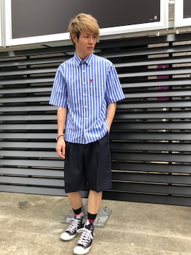 「A(LeFRUDE)E（アレフルード）のアイテム」を使った、Katagiriさん（メンズ・173cm）の春コーディネート