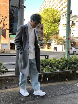 「FlowerMOUNTAIN（フラワーマウンテン）のアイテム」を使った、Katagiriさん（メンズ・173cm）の冬コーディネート