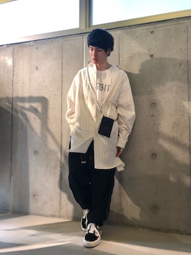 「doublet（ダブレット）のアイテム（シャツ/ブラウス）」を使った、Katagiriさん（メンズ・173cm）の夏コーディネート