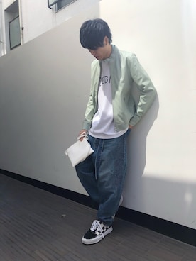 「doublet（ダブレット）のアイテム（パンツ）」を使った、Katagiriさん（メンズ・173cm）の秋コーディネート