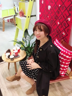 「vieso（ヴィエソ）のアイテム」を使った、Abby Hungさん（レディース・153cm）の冬コーディネート