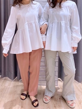 「ぺプラム」｜「アイテム（その他）」を使った、みさかさん（レディース・158cm）の春コーディネート