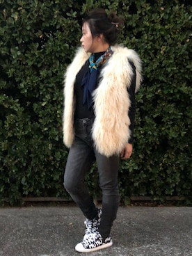 「chanel」｜「アイテム（その他アウター）」を使った、いけももさん（レディース・150cm）の秋コーディネート