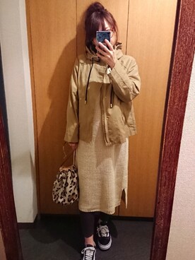 ジャケット アウターを使った ワッフルワンピース のコーディネート一覧 ユーザー その他ユーザー Wear