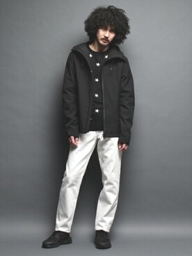 「BASECONTROL（ベースコントロール）のアイテム（ジャケット/アウター）」を使った、BASESTATIONさん（メンズ・176cm）の春コーディネート