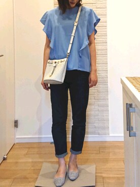 Furla フルラ の 紗栄子さん3 14 Wear Instagramでご着用 ステイシーミニドローストリングスショルダーバッグ ショルダーバッグ Wear