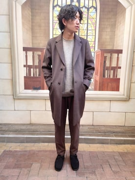「BRONTE（ブロンテ）のアイテム」を使った、Itsukiさん（メンズ・180cm）の秋コーディネート