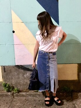 「ALDO（アルド）のアイテム（サンダル）」を使った、chillax41さん（レディース・165cm）の夏コーディネート