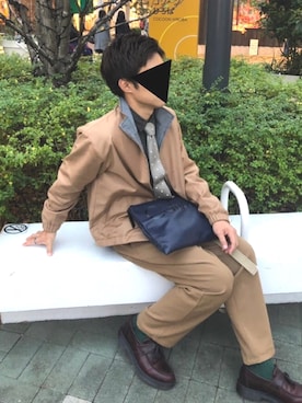 「RAGEBLUE（レイジブルー）のアイテム（その他アウター）」を使った、ｈａｎａｂｉさん（メンズ・165cm）の秋コーディネート