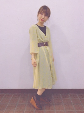 「yellow」｜kanannさん（レディース・156cm）の夏コーディネート