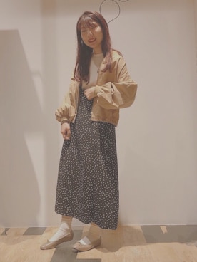 「セットアイテム」｜「アイテム（ブルゾン）」を使った、kanannさん（レディース・156cm）の春コーディネート
