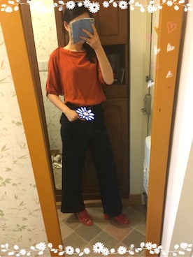 「antic rag（アンティックラグ）のアイテム（トップス）」を使った、Sara さん（レディース・165cm）の夏コーディネート