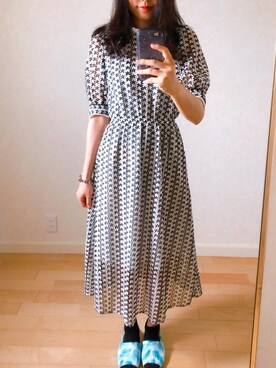 「コットンレース」｜Sara さん（レディース・165cm）の夏コーディネート