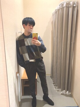「PUBLIC TOKYO（パブリックトウキョウ）のアイテム（ブーツ）」を使った、SOSOTOWNさん（メンズ・172cm）の冬コーディネート