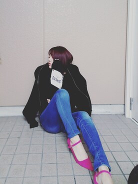 「GRL（グレイル）のアイテム（その他アウター）」を使った、asukkkkkaさん（レディース・153cm）の秋コーディネート