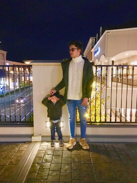 「西松屋（ニシマツヤ）のアイテム（ジャケット/アウター）」を使った、___m.asaさん（メンズ・175cm）の冬コーディネート