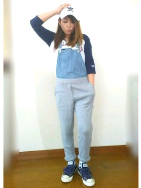 「alexanderwang（アレキサンダーワン）のアイテム（オールインワン・サロペット）」を使った、shinoさん（レディース・150cm）の春コーディネート