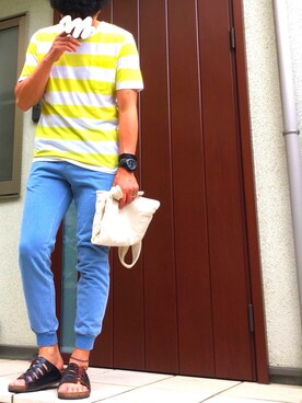 🍊じゃむさん（メンズ・174cm）の春コーディネート