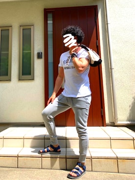 「BACK NUMBER（バックナンバー）のアイテム（トートバッグ）」を使った、🍊じゃむさん（メンズ・174cm）の春コーディネート