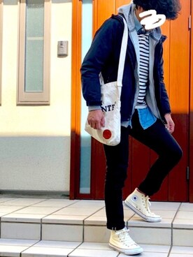 🍊じゃむさん（メンズ・174cm）の秋コーディネート