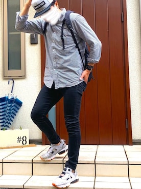 スニーカーを使った 黒スキニー のメンズ人気ファッションコーディネート Wear