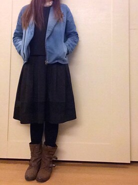 「So 1:1（ソウワンバイワン）のアイテム（ジャケット/アウター）」を使った、Ladyrainbowさん（レディース・155cm）の冬コーディネート